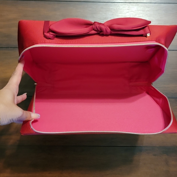 Estée Lauder Large Red and Pink Cosmetic Bag/Case - Picture 5 of 5